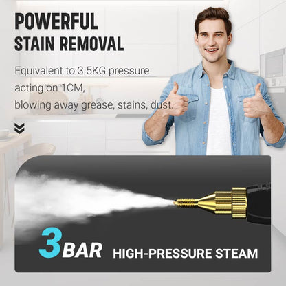 🔥 SCONTO DEL 49%! 💨 PULITORE A VAPORE INDUSTRIALE 2500W - Disinfezione e rimozione del grasso senza sostanze chimiche, perfetto per le cucine 🌟🧼