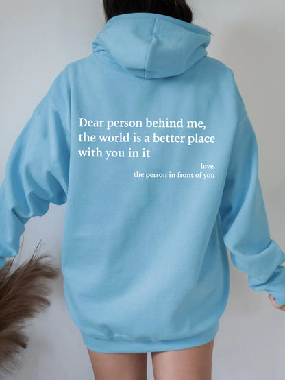 ✨'Beste persoon achter me' ✨Unisex Sweatshirt (Koop er 2 en krijg gratis verzending)