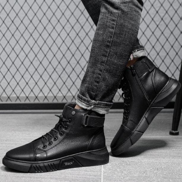 🔥Vendita calda con sconto del 50%.🔥Stivali in pelle calda nera