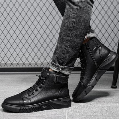 🔥Vendita calda con sconto del 50%.🔥Stivali in pelle calda nera