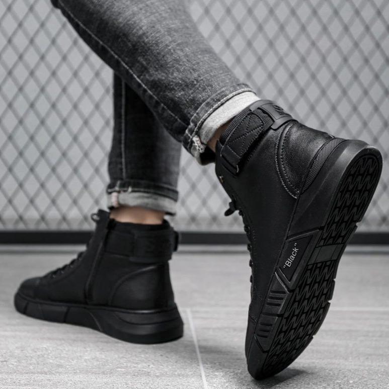 🔥Vendita calda con sconto del 50%.🔥Stivali in pelle calda nera