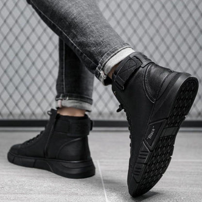 🔥Vendita calda con sconto del 50%.🔥Stivali in pelle calda nera