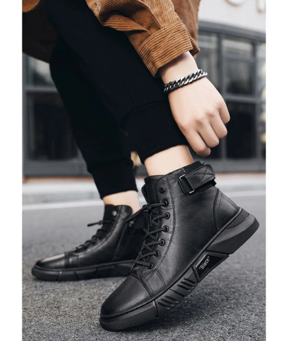 🔥Vendita calda con sconto del 50%.🔥Stivali in pelle calda nera