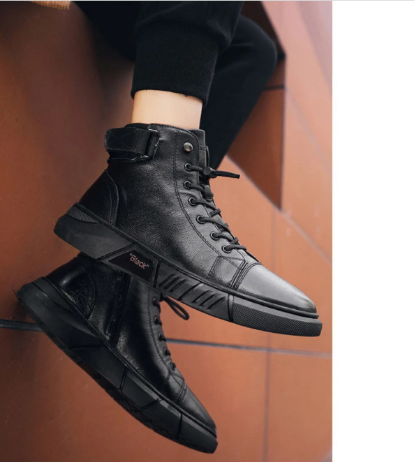 🔥Vendita calda con sconto del 50%.🔥Stivali in pelle calda nera