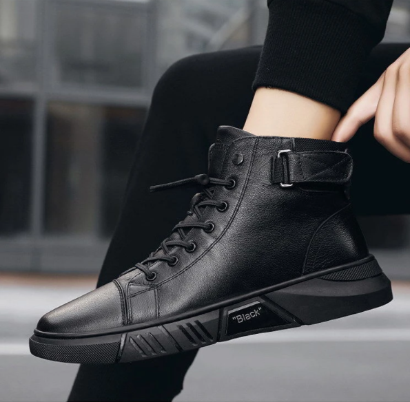 🔥Vendita calda con sconto del 50%.🔥Stivali in pelle calda nera