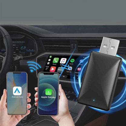 USB-dongle voor draadloze autoconnectiviteit met Apple CarPlay en Android Auto CarPlay