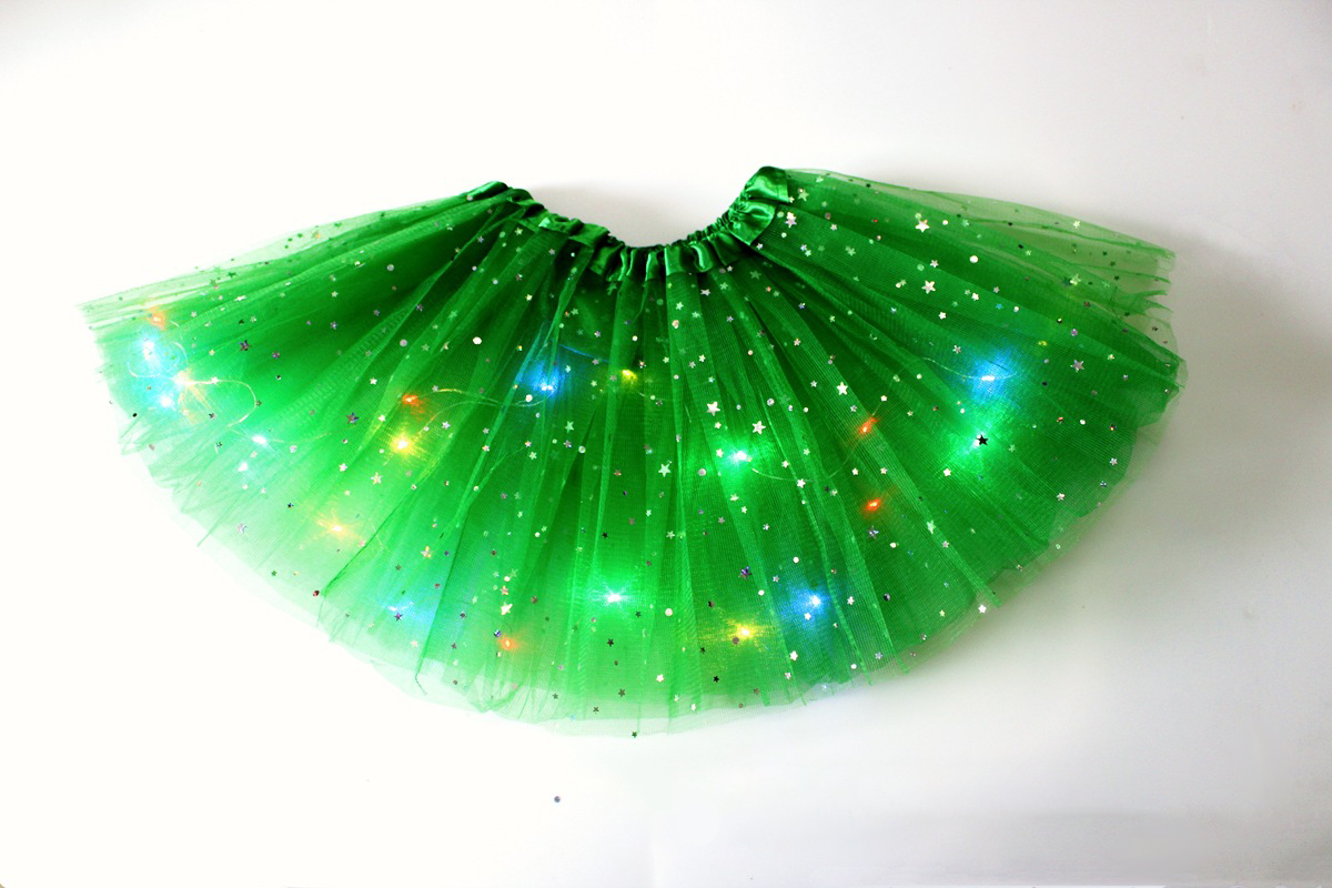 👑✨ Saia Tutu de Princesa com LED – Faça sua menina brilhar como uma verdadeira fada nas festas