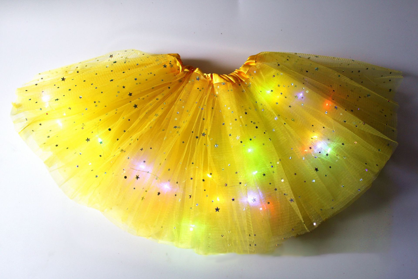 👑✨ Saia Tutu de Princesa com LED – Faça sua menina brilhar como uma verdadeira fada nas festas