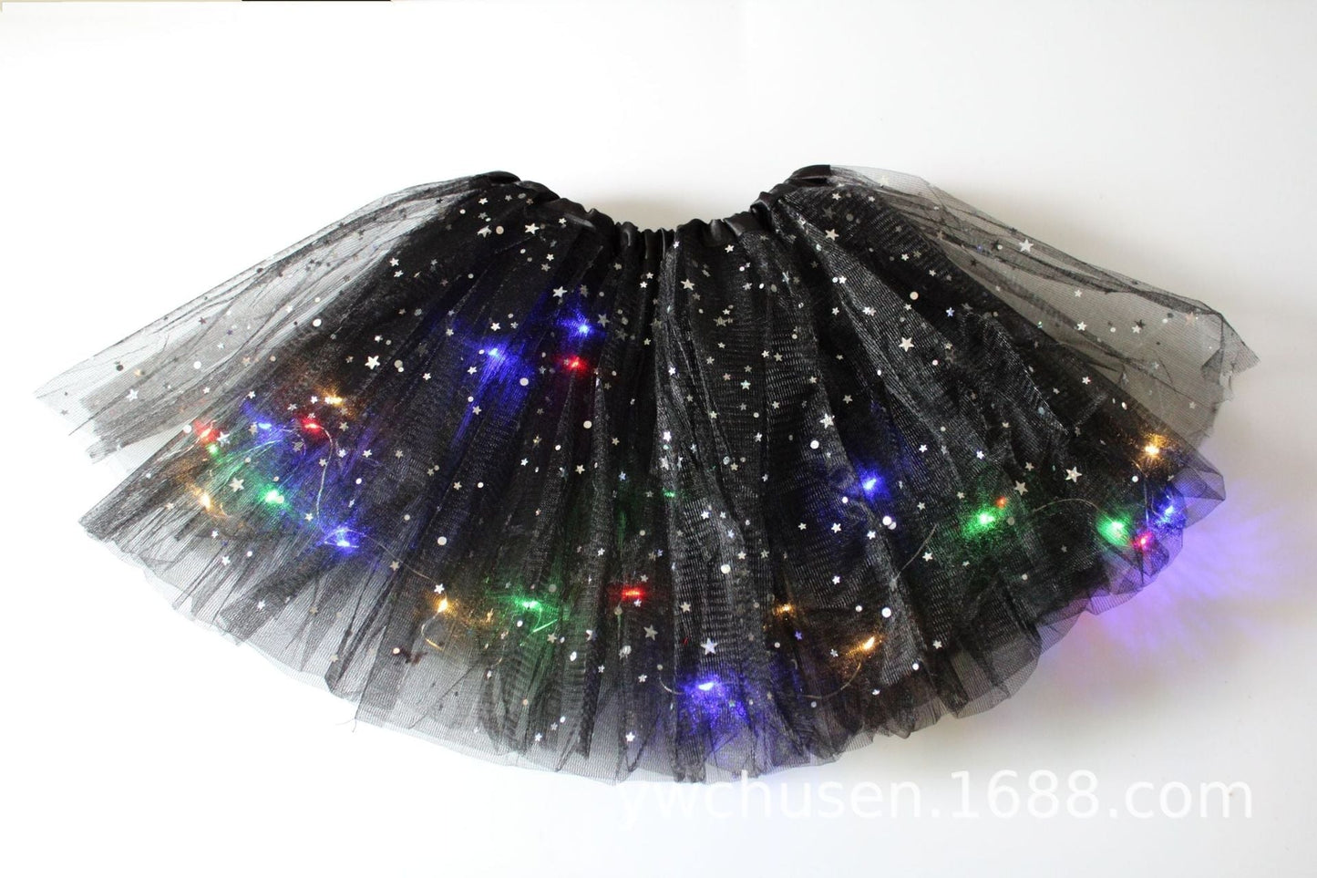 👑✨ Saia Tutu de Princesa com LED – Faça sua menina brilhar como uma verdadeira fada nas festas