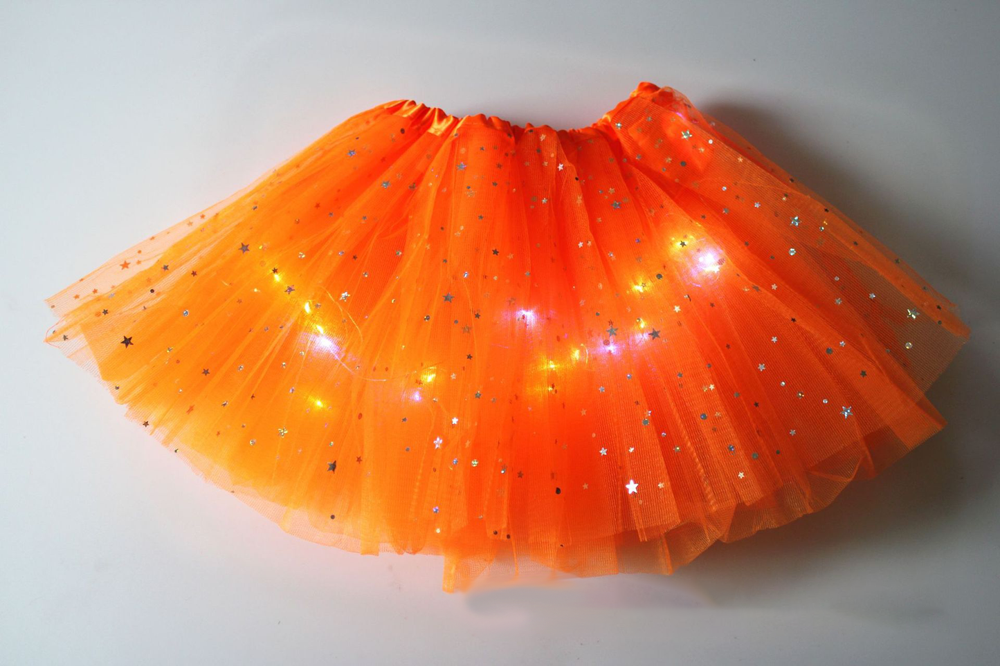 👑✨ Saia Tutu de Princesa com LED – Faça sua menina brilhar como uma verdadeira fada nas festas