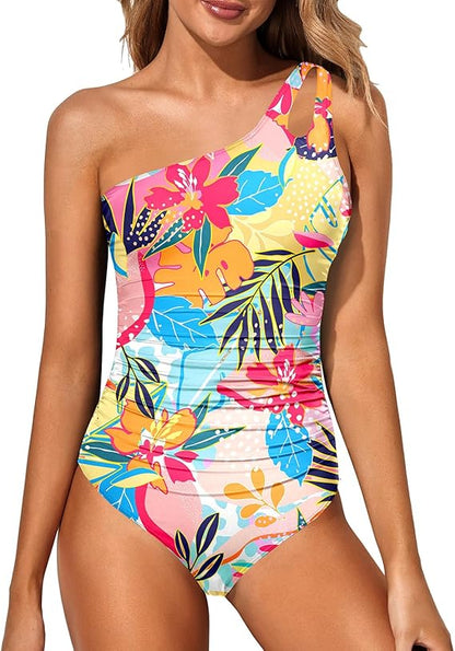 🩱Soldes du dernier jour - 37% de réduction🎉Maillot de Bain Une Pièce Asymétrique pour Femmes