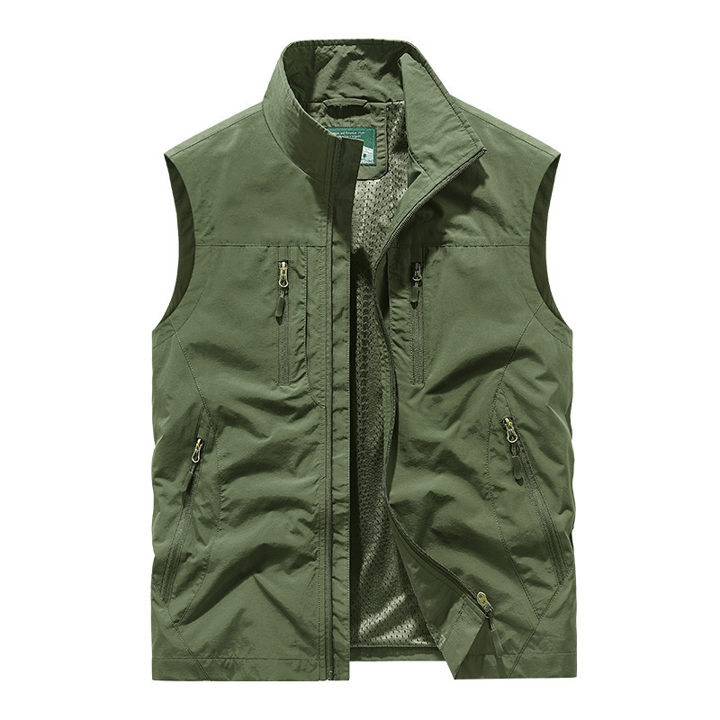 ⏰Promoção por tempo limitado: 49% de desconto🔥🧥Jaqueta sem mangas oversized masculina com bolsos
