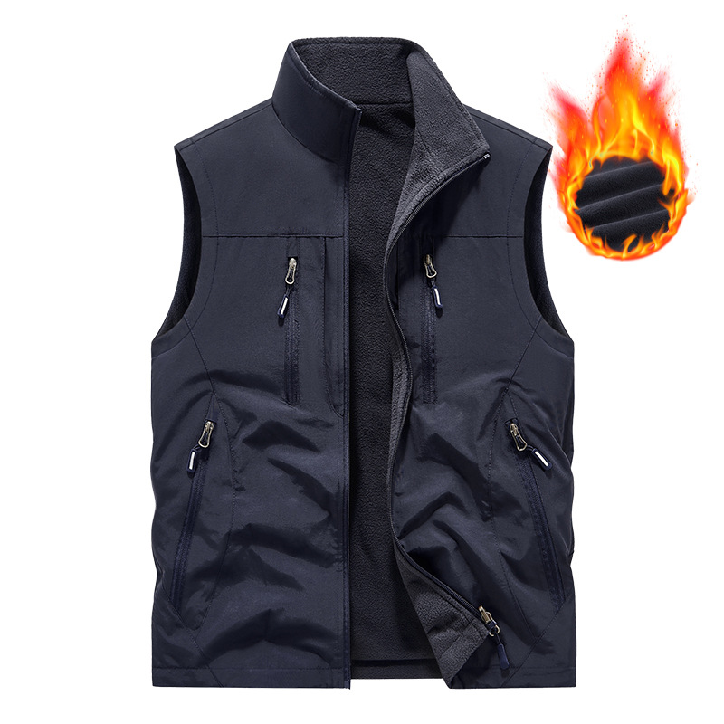 ⏰Promoção por tempo limitado: 49% de desconto🔥🧥Jaqueta sem mangas oversized masculina com bolsos