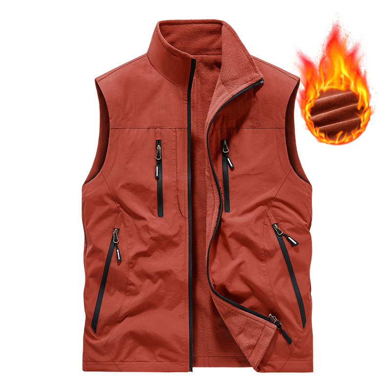 ⏰Promoção por tempo limitado: 49% de desconto🔥🧥Jaqueta sem mangas oversized masculina com bolsos