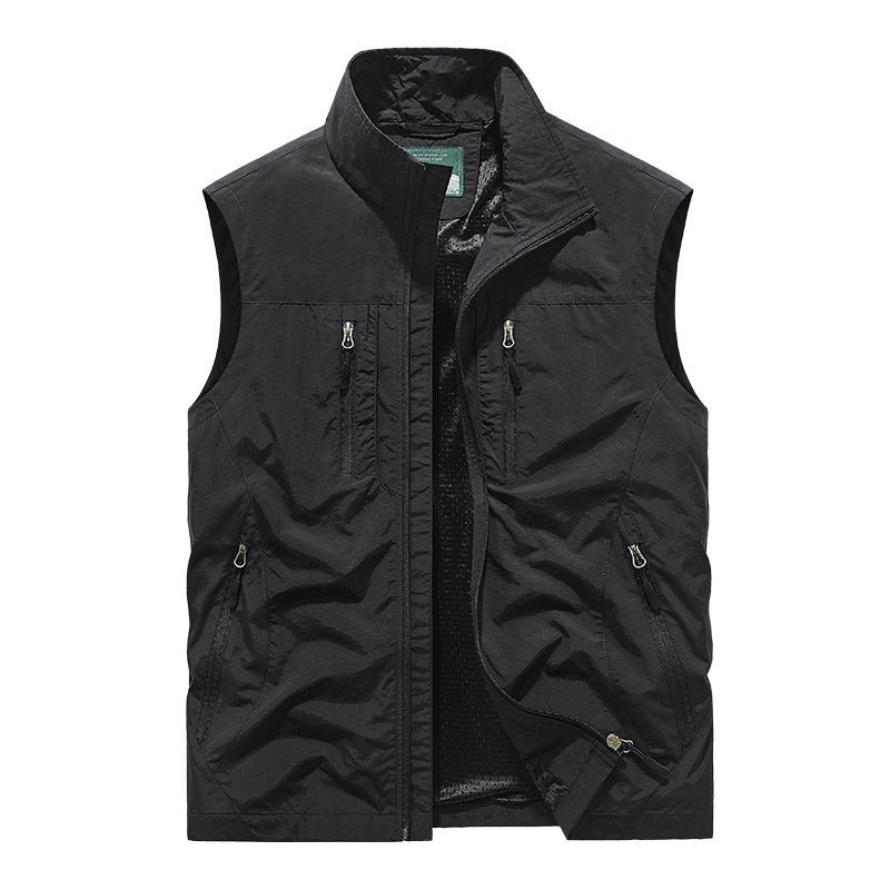 ⏰Promoção por tempo limitado: 49% de desconto🔥🧥Jaqueta sem mangas oversized masculina com bolsos