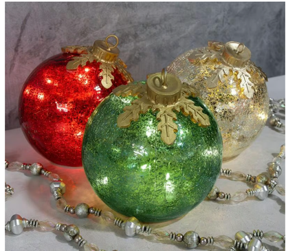 🎅Ornamenti natalizi da tavolo in vetro【3ct】🔔🎁