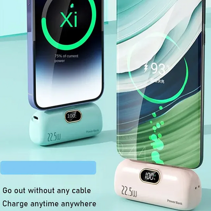 🔋 Novos produtos Oferta por tempo limitado ✨ Mini carregador portátil para telemóvel com 5000 mAh