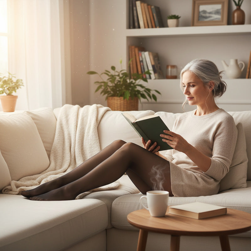 📢📢Sconto del 50%! ⏰ Offerta vantaggiosa: calze di pizzo 8D + trousse per cosmetici – Look brillante, morbidezza e comfort, ideale come regalo. 💝