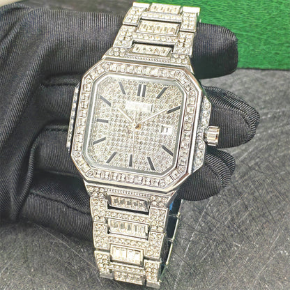 ✨Orologio di lusso con quadrato di strass – Elegante brillantezza per ogni occasione✨