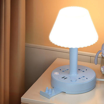 📢📢50% di sconto! ✨ Idea regalo invernale: lampada da tavolo con doppia presa (USB + rete elettrica) - Comfort e sicurezza