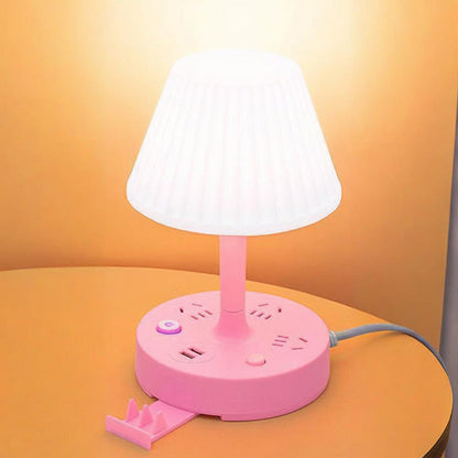 📢📢50% di sconto! ✨ Idea regalo invernale: lampada da tavolo con doppia presa (USB + rete elettrica) - Comfort e sicurezza