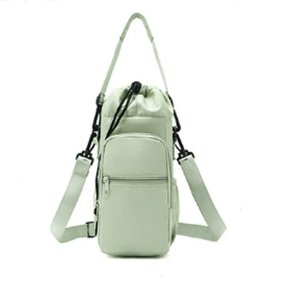 Borsa porta bottiglia d'acqua con tasche per il telefono