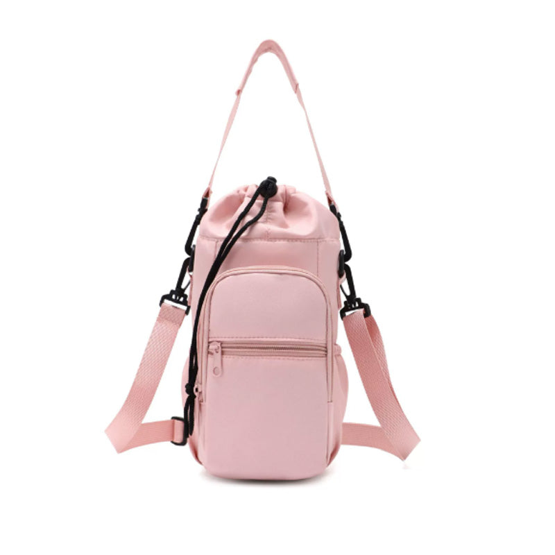 Borsa porta bottiglia d'acqua con tasche per il telefono