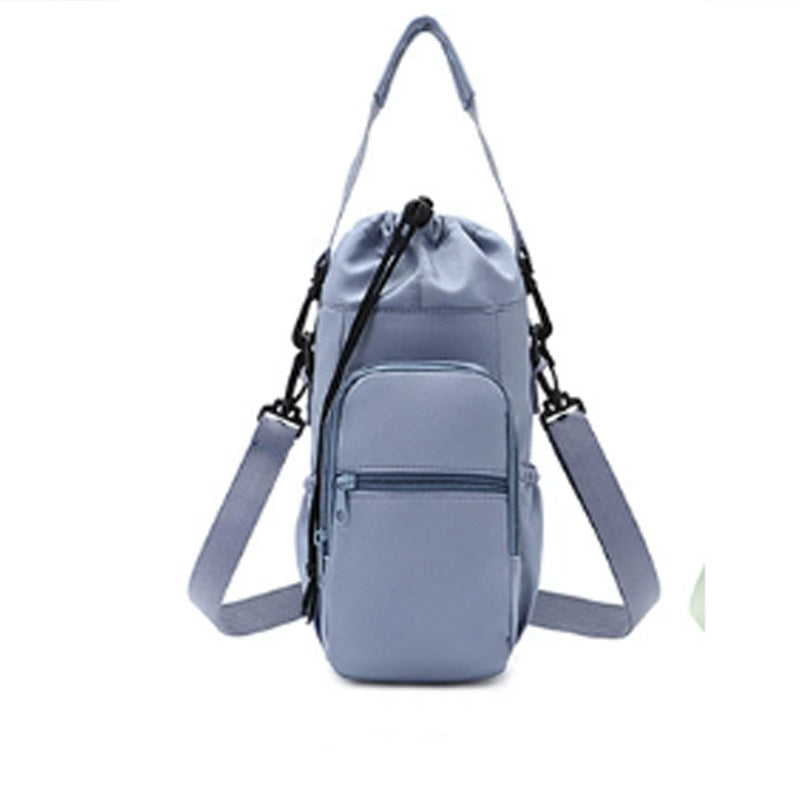 Borsa porta bottiglia d'acqua con tasche per il telefono