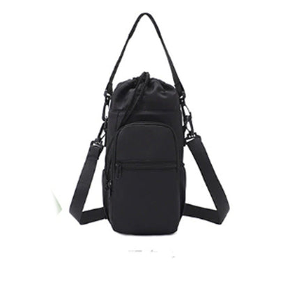 Borsa porta bottiglia d'acqua con tasche per il telefono