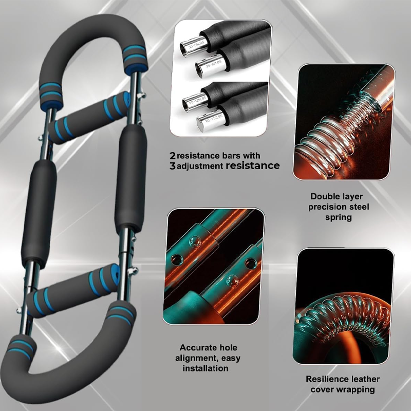 📢📢60% DI SCONTO!! ⏰Barra di peso regolabile per allenatori per braccia, braccia e corpo di allenamento forza, allenatore portatile per Home Gym e fitness