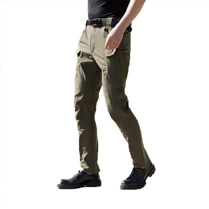🔥👖 Sconto del 60%! Pantaloni tattici elasticizzati multifunzionali: tasche con cerniera, vestibilità slim e tessuto elasticizzato per una totale libertà di movimento.
