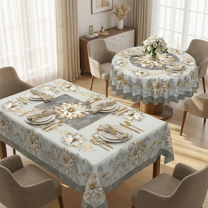 🌺🎀 -50% di sconto! Tovaglia Floreale in Rilievo Impermeabile – Eleganza senza tempo, protezione anti-macchia e manutenzione facile