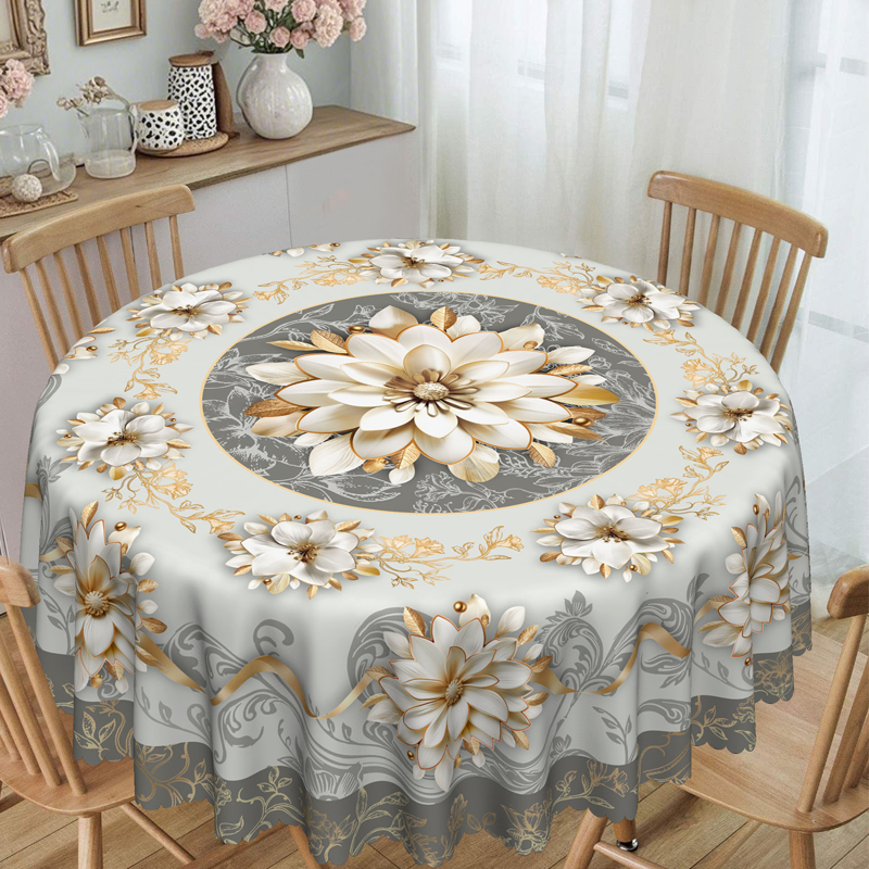 🌺🎀 -50% di sconto! Tovaglia Floreale in Rilievo Impermeabile – Eleganza senza tempo, protezione anti-macchia e manutenzione facile