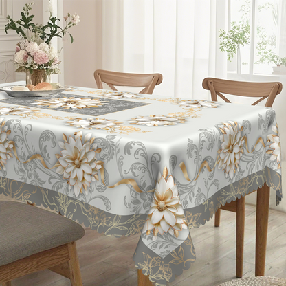 🌺🎀 -50% di sconto! Tovaglia Floreale in Rilievo Impermeabile – Eleganza senza tempo, protezione anti-macchia e manutenzione facile