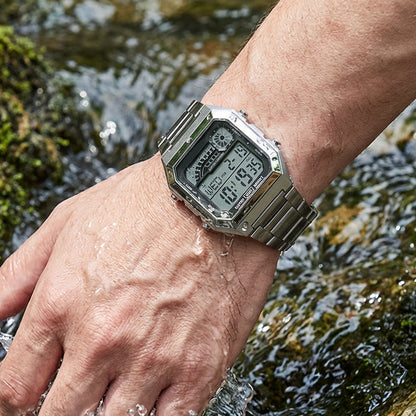 ⌚ SCONTO DEL 50%! ⏱️ Orologio digitale unisex con display quadrato – Display luminoso, impermeabile fino a 50 m e cinturino leggero e resistente 🌙