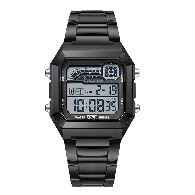 ⌚ SCONTO DEL 50%! ⏱️ Orologio digitale unisex con display quadrato – Display luminoso, impermeabile fino a 50 m e cinturino leggero e resistente 🌙