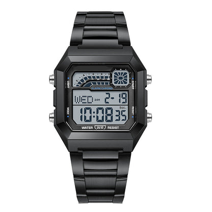 ⌚ SCONTO DEL 50%! ⏱️ Orologio digitale unisex con display quadrato – Display luminoso, impermeabile fino a 50 m e cinturino leggero e resistente 🌙
