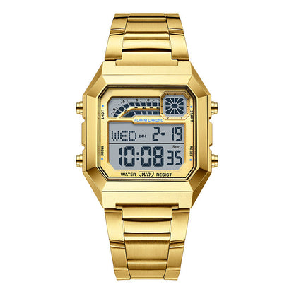 ⌚ SCONTO DEL 50%! ⏱️ Orologio digitale unisex con display quadrato – Display luminoso, impermeabile fino a 50 m e cinturino leggero e resistente 🌙
