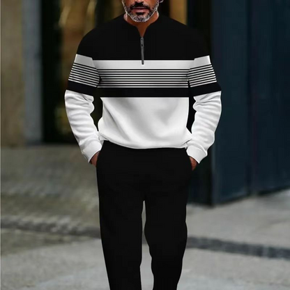 🔈🔈SCONTO DEL 60%🔥Set pullover e pantaloni con stampa grafica da uomo