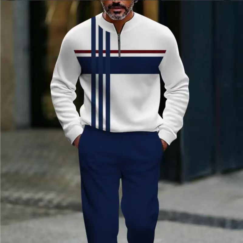🔈🔈SCONTO DEL 60%🔥Set pullover e pantaloni con stampa grafica da uomo