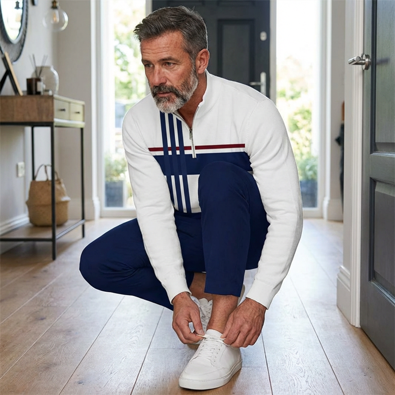 🔈🔈SCONTO DEL 60%🔥Set pullover e pantaloni con stampa grafica da uomo
