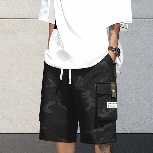 🩳🍂✨ OFFERTA -54%! Pantaloncini cargo mimetici – 6 comode tasche, cordino in vita e vestibilità comoda (4 colori, XS-3XL)