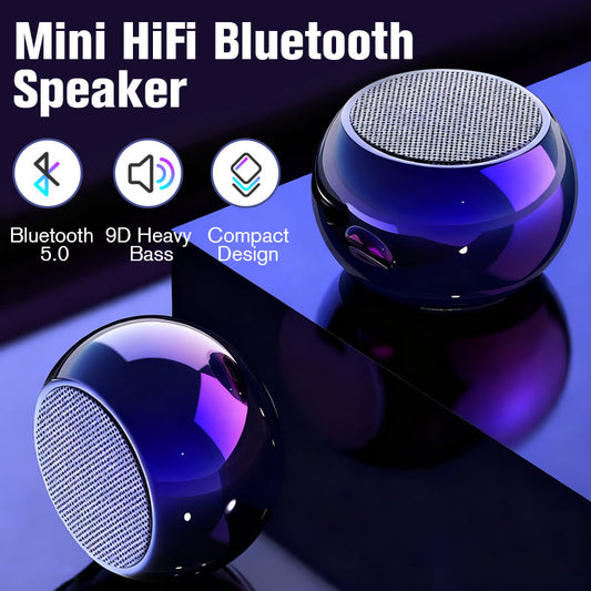 Mini Hi‑Fi Speaker – 360° sound, deep bass. Aluminium alloy, skin‑friendly. 16hrs non‑stop music. A pocket‑sized concert. 🛡️🕊️