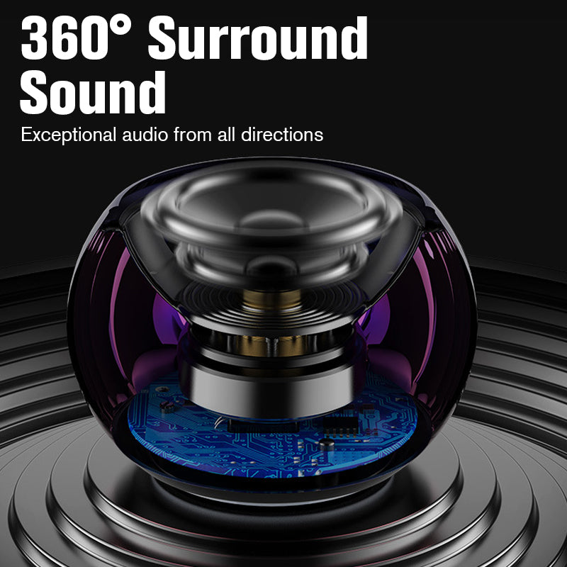 Mini Hi‑Fi Speaker – 360° sound, deep bass. Aluminium alloy, skin‑friendly. 16hrs non‑stop music. A pocket‑sized concert. 🛡️🕊️