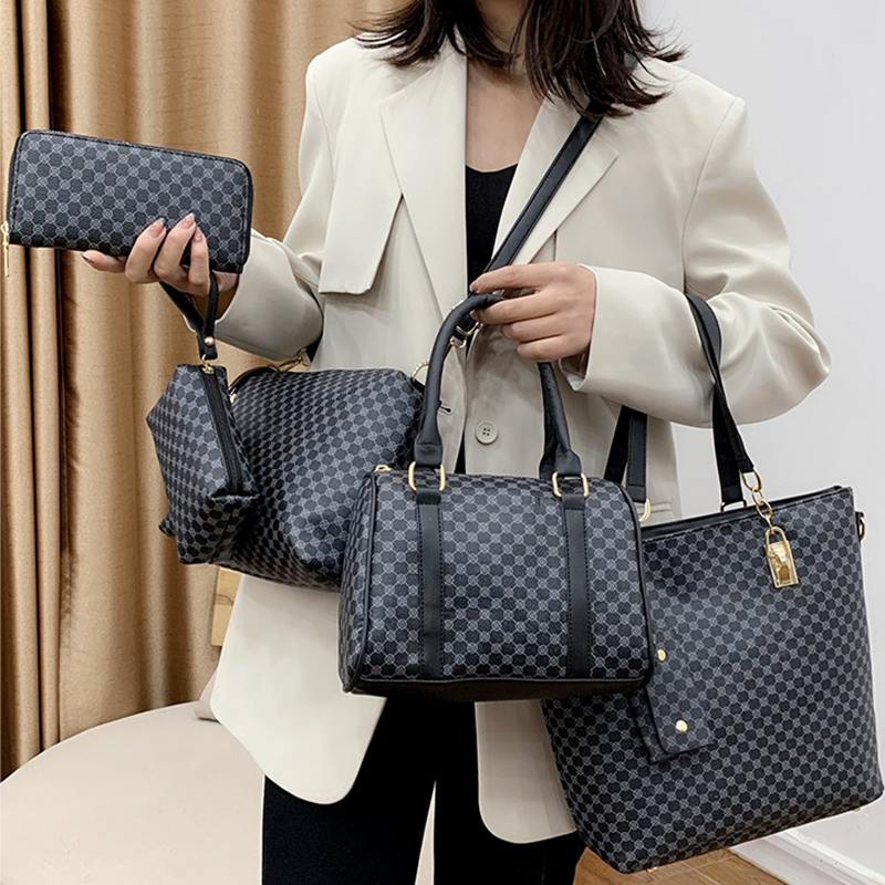 📢📢50% DE DESCONTO!! ⏰ Conjunto elegante de bolsas 6 em 1 para mamãe e bebê – Estampadas, versáteis: para usar no ombro, transversalmente e como bolsa de mão, para o dia a dia 🌿