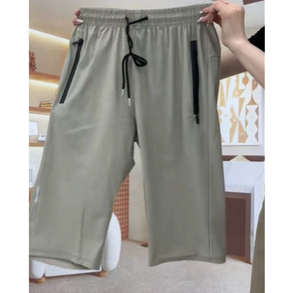 ⏳Offerta limitata: 50% di sconto⏰ Pantaloni capri casual da donna, elasticizzati e ad asciugatura rapida👖