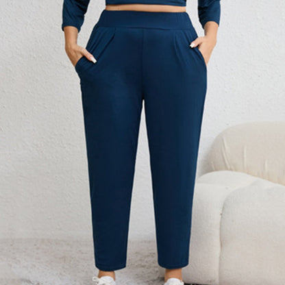 ⏰SCONTO DEL 50%!✨Pantaloni a zampa con tasche da donna, taglie forti