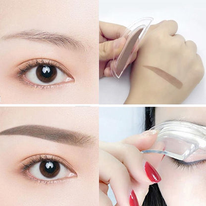 ⏳Oferta por tempo limitado⏰ Carimbo para sobrancelhas instantâneo e ajustável com pó de sobrancelha duas cores👁️