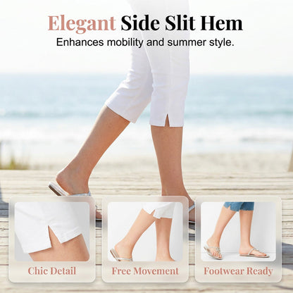 🔥 IN QUESTO MOMENTO: SCONTO DEL 50% 👖 Jeans capri elasticizzati da donna ✨ Taglio che valorizza la figura, ideali per tutti i giorni e per le vacanze ☀️