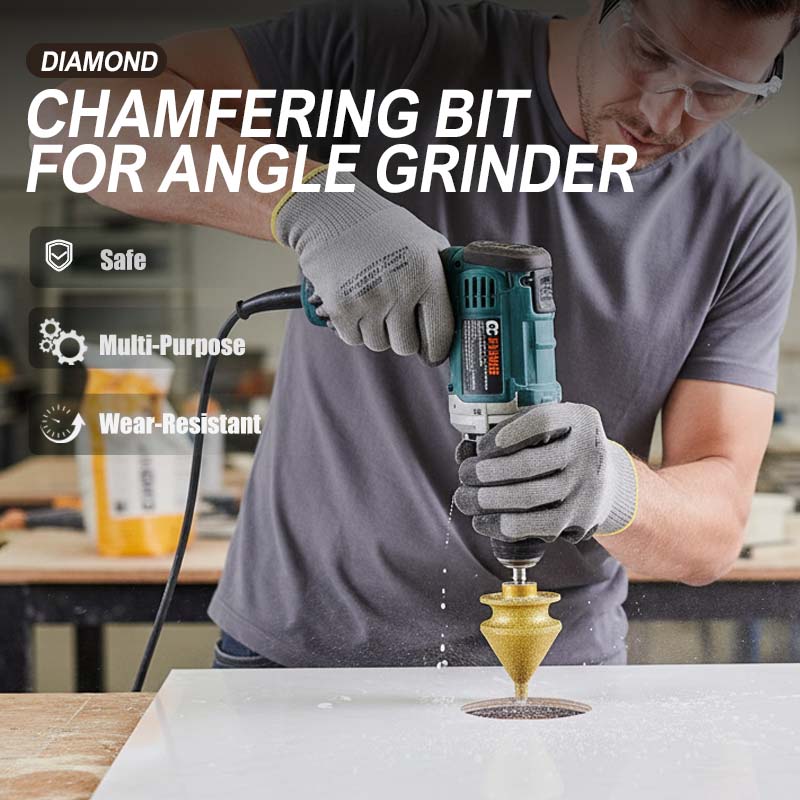 💎 Broca diamantada para chanfrar esmerilhadeira angular – corte preciso e acabamento profissional! 🔧✨